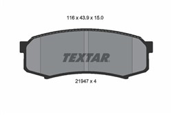 Piduriklotsi komplekt TEXTAR 2194701