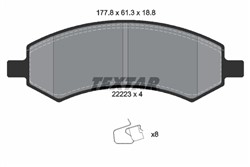 Brake Pad Set, disc brake 2222301