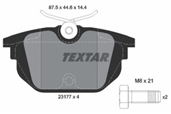 Piduriklotsi komplekt TEXTAR 2317703
