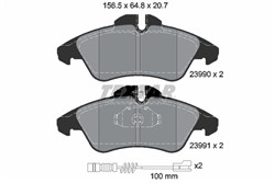 Комплект тормозных колодок, дисковый тормоз TEXTAR 2399002_1