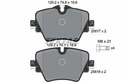 Brake pads set TEXTAR 2561701
