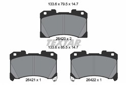 Brake Pad Set, disc brake 2642001