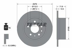 Bremžu disks TEXTAR 92032600 (pārdošanas vienība - 1 gab.)_0