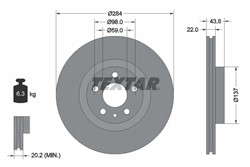 Bremžu disks TEXTAR 92046803 (pārdošanas vienība - 1 gab.)_2