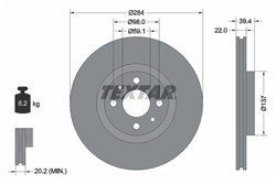 Bremžu disks TEXTAR 92055203 (pārdošanas vienība - 1 gab.)_2