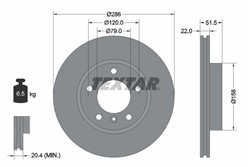 Bremžu disks TEXTAR 92055605 (pārdošanas vienība - 1 gab.)_0
