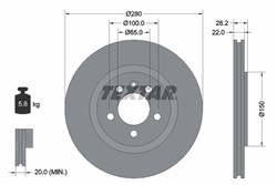Bremžu disks TEXTAR 92057100 (pārdošanas vienība - 1 gab.)_0