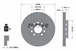 Bremžu disks TEXTAR 92057605 (pārdošanas vienība - 1 gab.)_2