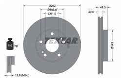 Bremžu disks TEXTAR 92065007 (pārdošanas vienība - 1 gab.)_0