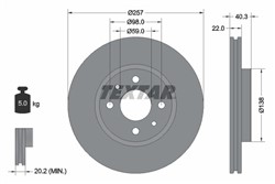 Bremžu disks TEXTAR 92069603 (pārdošanas vienība - 1 gab.)_2