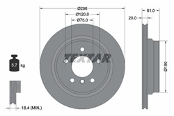 Bremžu disks TEXTAR 92075103 (pārdošanas vienība - 1 gab.)_0