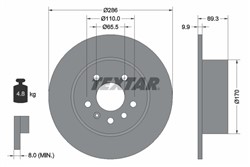 Bremžu disks TEXTAR 92075703 (pārdošanas vienība - 1 gab.)_2
