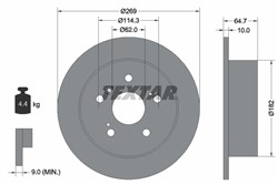 Bremžu disks TEXTAR 92079300 (pārdošanas vienība - 1 gab.)_2