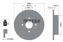 Bremžu disks TEXTAR 92081700 (pārdošanas vienība - 1 gab.)_0