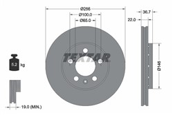Bremžu disks TEXTAR 92082205 (pārdošanas vienība - 1 gab.)_2