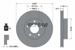 Bremžu disks TEXTAR 92083805 (pārdošanas vienība - 1 gab.)