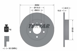 Bremžu disks TEXTAR 92092103 (pārdošanas vienība - 1 gab.)_2