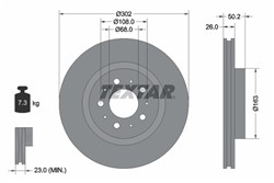 Bremžu disks TEXTAR 92092300 (pārdošanas vienība - 1 gab.)_0