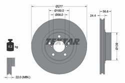 Bremžu disks TEXTAR 92094603 (pārdošanas vienība - 1 gab.)_0