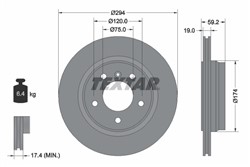 Bremžu disks TEXTAR 92097303 (pārdošanas vienība - 1 gab.)_0