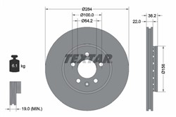 Bremžu disks TEXTAR 92103400 (pārdošanas vienība - 1 gab.)_0