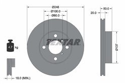 Bremžu disks TEXTAR 92104500 (pārdošanas vienība - 1 gab.)_2