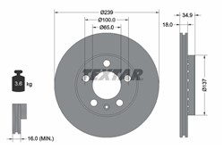 Bremžu disks TEXTAR 92106803 (pārdošanas vienība - 1 gab.)_2