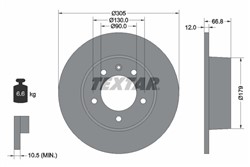 Bremžu disks TEXTAR 92111203 (pārdošanas vienība - 1 gab.)_2