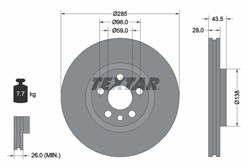 Bremžu disks TEXTAR 92115003 (pārdošanas vienība - 1 gab.)_0