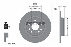 Bremžu disks TEXTAR 92118503 (pārdošanas vienība - 1 gab.)_2