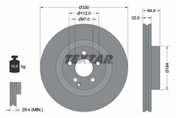 Bremžu disks TEXTAR 92119905 (pārdošanas vienība - 1 gab.)_0