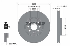 Bremžu disks TEXTAR 92124603 (pārdošanas vienība - 1 gab.)_2