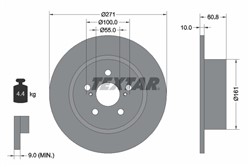 Bremžu disks TEXTAR 92126503 (pārdošanas vienība - 1 gab.)_0