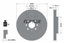 Bremžu disks TEXTAR 92129303 (pārdošanas vienība - 1 gab.)_2
