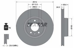 Bremžu disks TEXTAR 92132205 (pārdošanas vienība - 1 gab.)_0