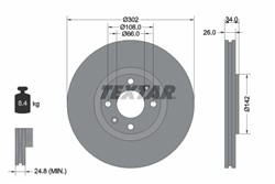 Bremžu disks TEXTAR 92133203 (pārdošanas vienība - 1 gab.)_2