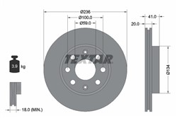 Bremžu disks TEXTAR 92133403 (pārdošanas vienība - 1 gab.)_2