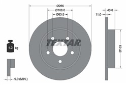 Bremžu disks TEXTAR 92133703 (pārdošanas vienība - 1 gab.)_0
