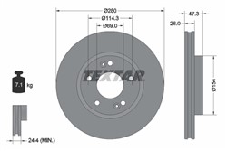 Bremžu disks TEXTAR 92133905 (pārdošanas vienība - 1 gab.)_2