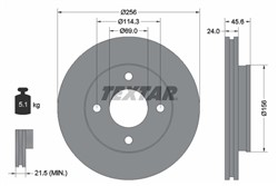 Bremžu disks TEXTAR 92134803 (pārdošanas vienība - 1 gab.)_2