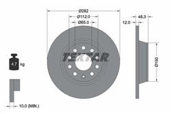 Bremžu disks TEXTAR 92140803 (pārdošanas vienība - 1 gab.)_0