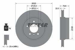 Bremžu disks TEXTAR 92141603 (pārdošanas vienība - 1 gab.)_2