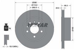 Bremžu disks TEXTAR 92144900 (pārdošanas vienība - 1 gab.)_2