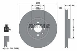 Bremžu disks TEXTAR 92149503 (pārdošanas vienība - 1 gab.)_0