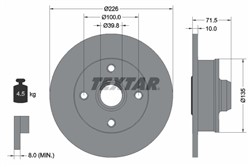 Bremžu disks TEXTAR 92154203 (pārdošanas vienība - 1 gab.)_0