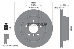 Bremžu disks TEXTAR 92154903 (pārdošanas vienība - 1 gab.)_2
