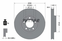 Bremžu disks TEXTAR 92156903 (pārdošanas vienība - 1 gab.)_0