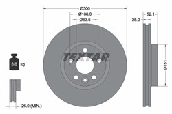 Bremžu disks TEXTAR 92159205 (pārdošanas vienība - 1 gab.)_2