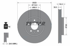 Bremžu disks TEXTAR 92160005 (pārdošanas vienība - 1 gab.)_0