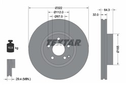 Bremžu disks TEXTAR 92163505 (pārdošanas vienība - 1 gab.)_0